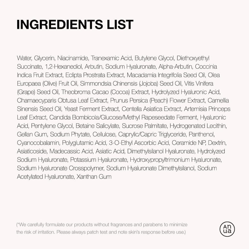 Anua Niacinamide 10% + TXA 4% Dark Spot Correcting Serum