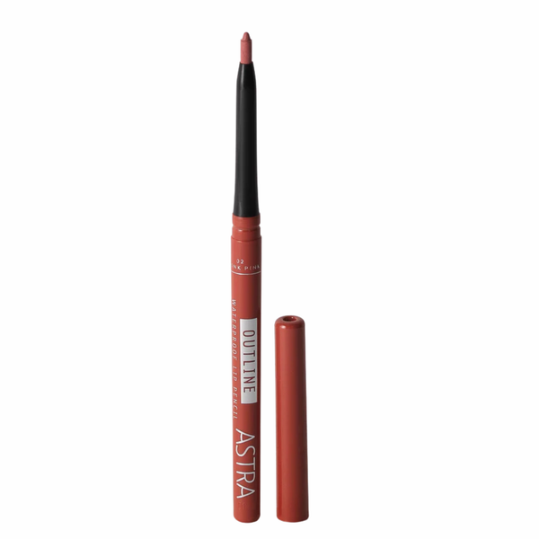 Astra Make Up Outline Waterproof Lip Pencil Think Pink