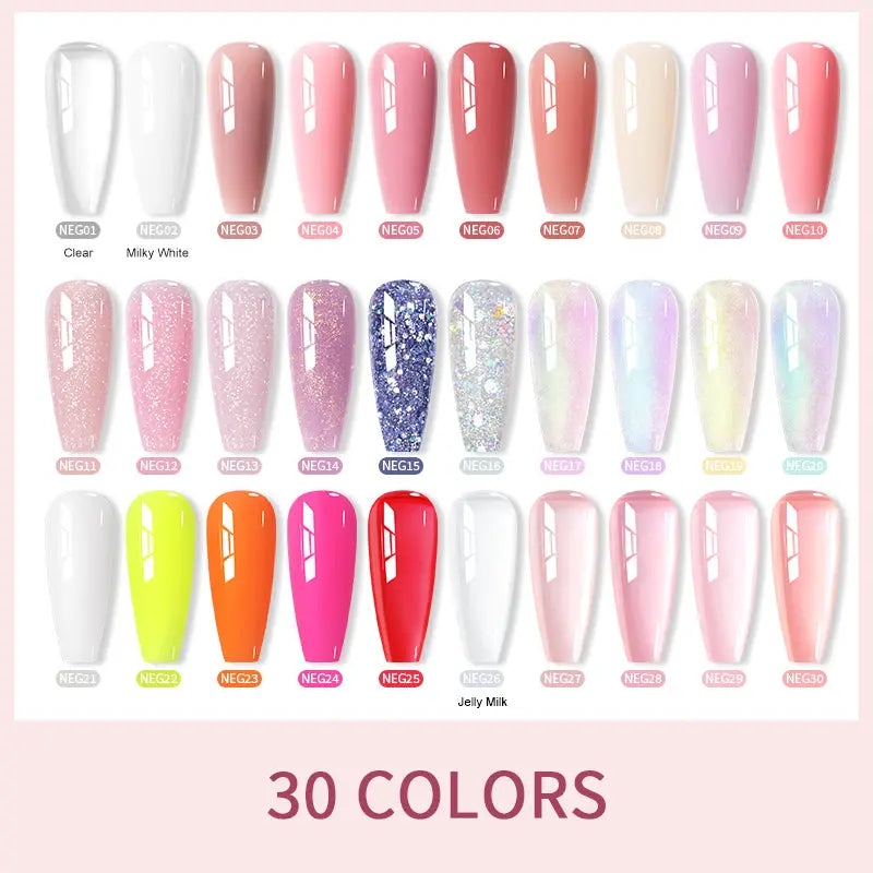 Born Pretty Pure Color & Glitter Non Stick Hand Extension Gel NEG21