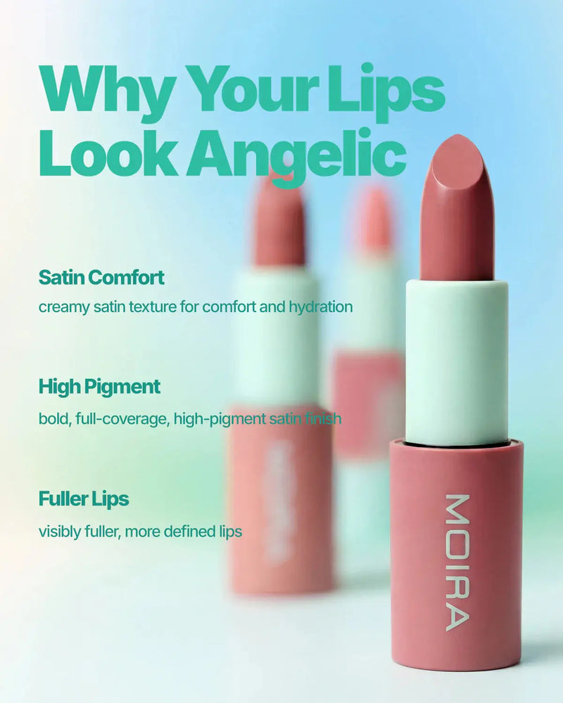 Moira Angel Satin Lipstick 002 Halo Glow