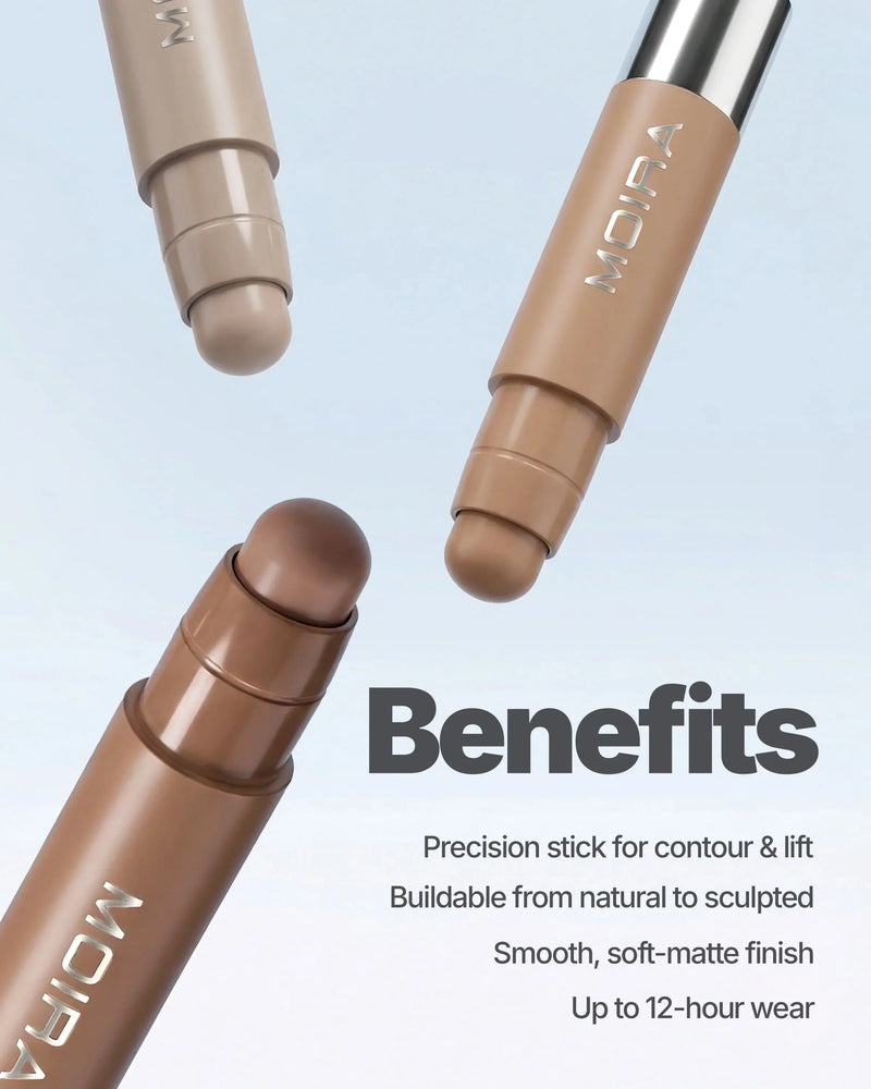 Moira Precision Sculpt Stick Bronzer & Contour 002 Shade
