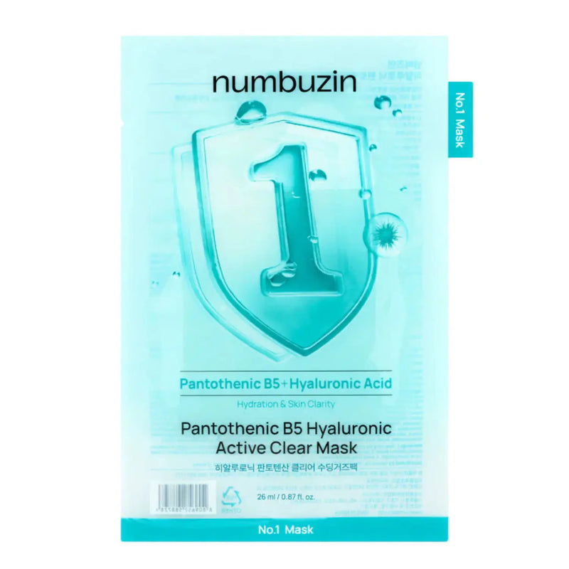 Numbuzin No.1 Pantothenic B5 Hyaluronic Active Clear Mask