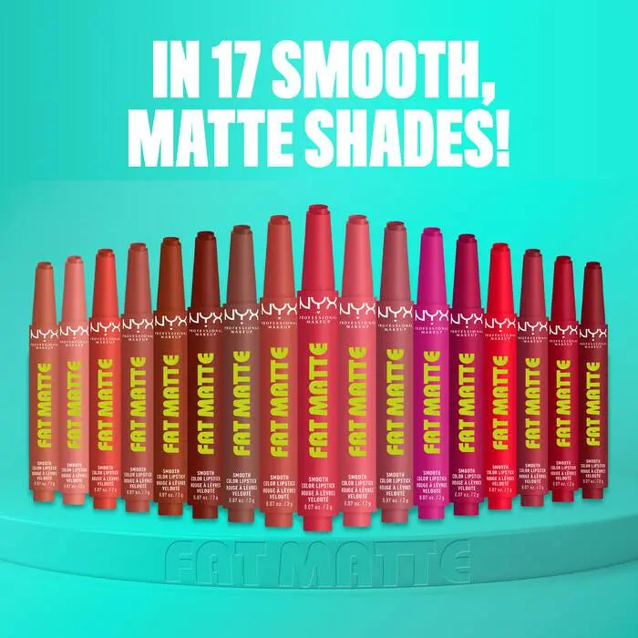 NYX Professional Makeup Fat Matte Smooth Color Lipstick Coral Cuddlin'