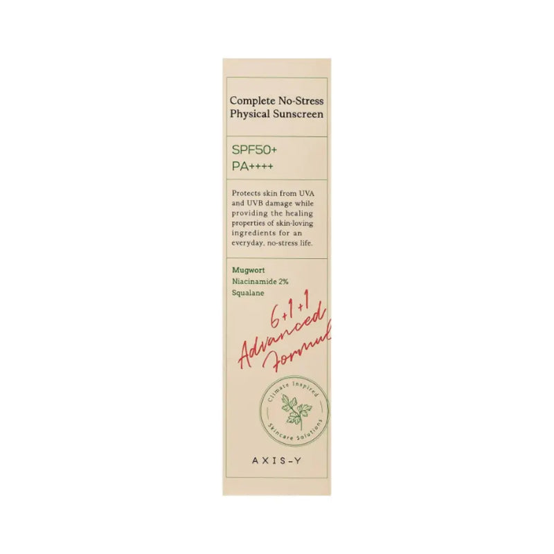 AXIS-Y Complete No-Stress Physical Sunscreen SPF 50+