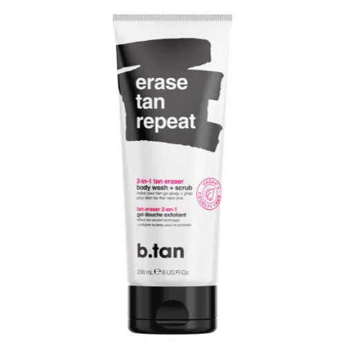 B.tan Erase Tan Repeat 2 in 1 Tan Eraser Body Wash + Scrub