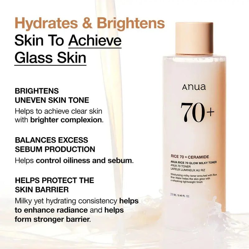 Anua Rice Glow Skincare Routine Set