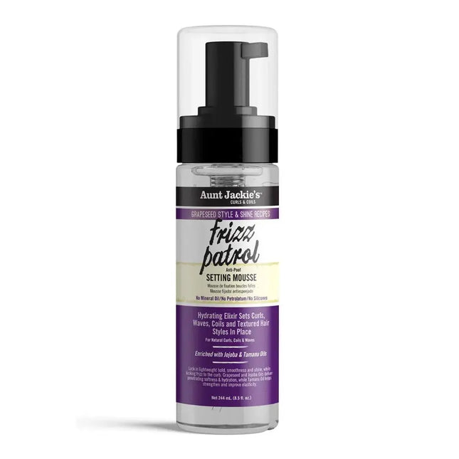 Aunt Jackie's Grapeseed Frizz Patrol Setting Mousse