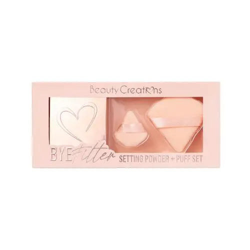 Beauty Creations Pink Cloud Setting Powder + Puff Set