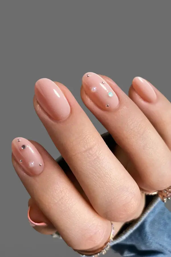 Bonmuz Press-On Nails Bare Dot