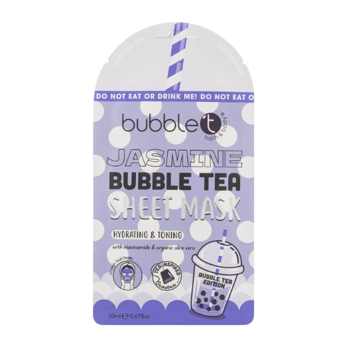 Bubble T Cosmetics Face Sheet Mask In Jasmine With Aloe Vera & Niacinamide