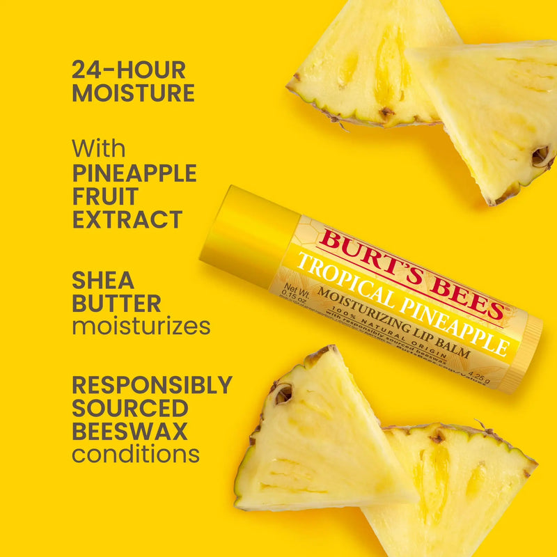 Burt's Bees Lip Balm Tropical Pineapple Blister