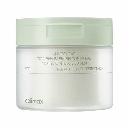 Celimax Ji Woo Gae Cica BHA Blemish Toner Pad