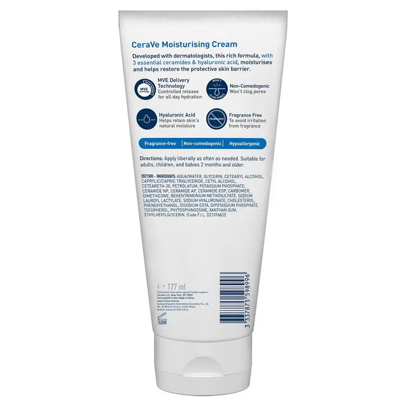 CeraVe Moisturising Cream 177 ml.