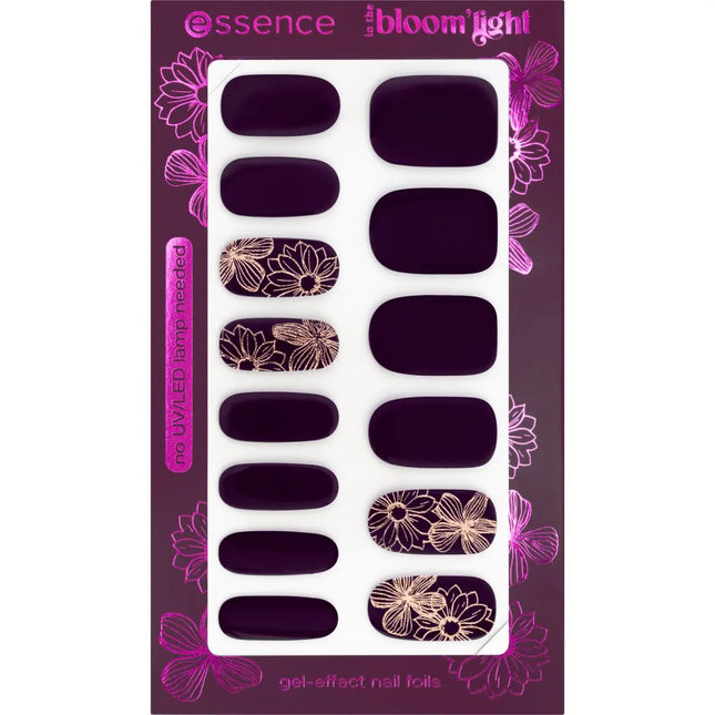 Essence In The Bloom'light Gel-effect Nail Foils 01 Moonflowers Are My Favorite