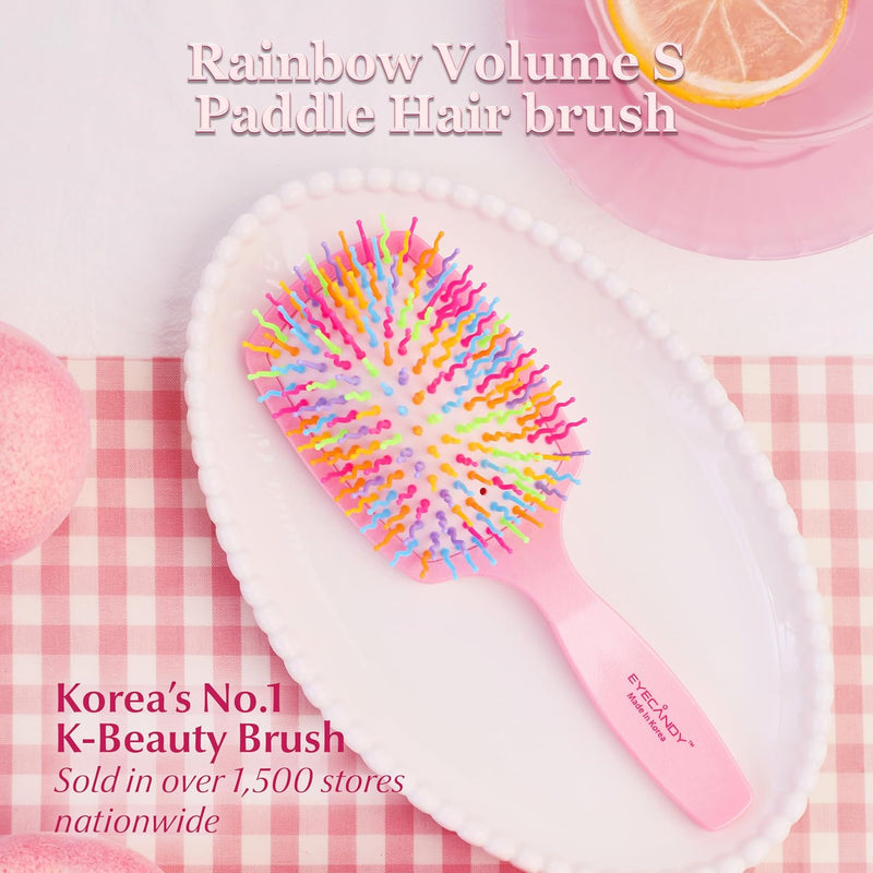 Eyecandy Rainbow Volume S Paddle Brush Melon Green