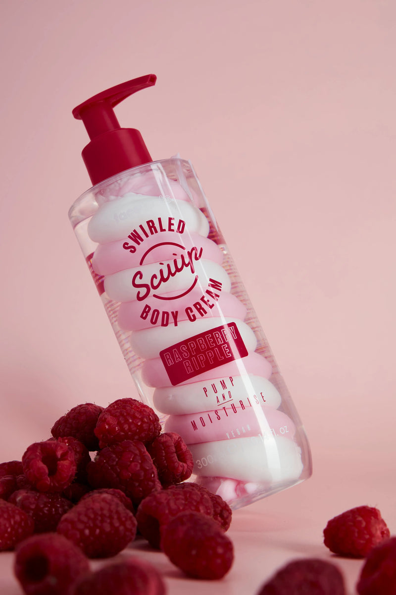 Face Facts Scuup Raspberry Ripple Swirled Body Cream