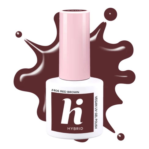 Hi Hybrid 406 Red Brown UV Gel Polish