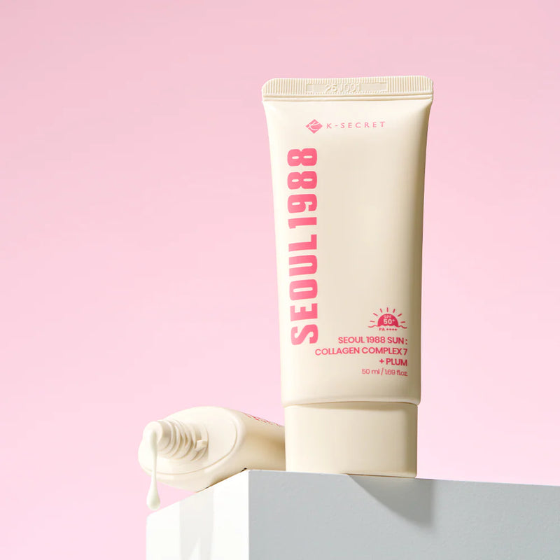 K-Secret Seoul 1988 Sun Collagen Complex 7 + Plum SPF50+ PA++++