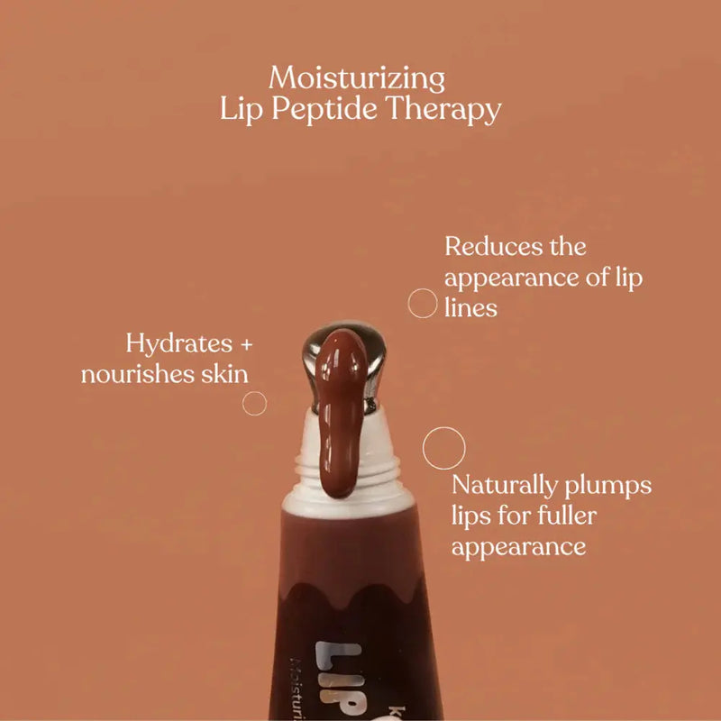Kara Beauty Lip Syrup Moisturizing Peptide Therapy Mauve Berry