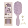 KitschPop Paddle Brush & Charm Set Soft Violet