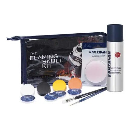 Kryolan Professional Make-up The Flaming Skull Kit