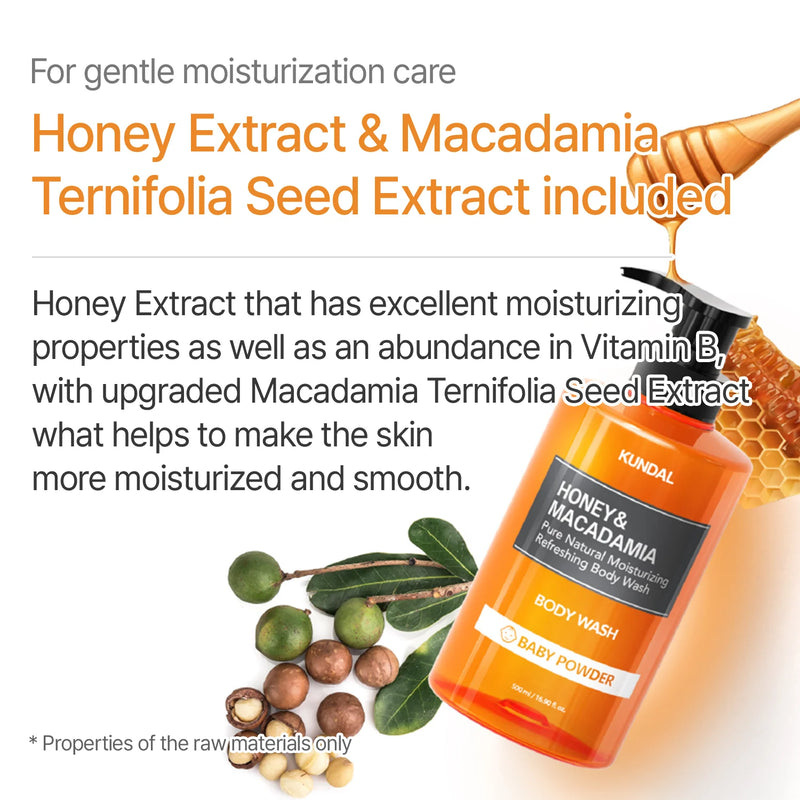 Kundal Honey & Macadamia Pure Body Wash Cherry Blossom