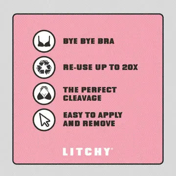 Litchy Adhesive Bra Sandy Cup C