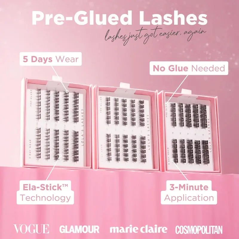 Lola's Lashes Soft Definition Dark Brown Pre-Glued Lashes