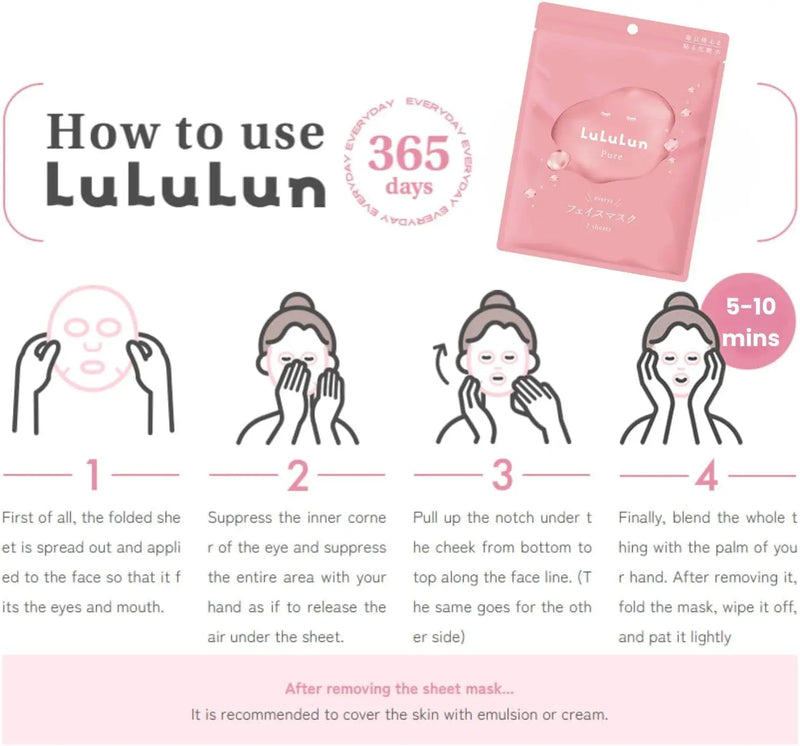 LuLuLun Pure Everys Sheet Mask 7-Pack