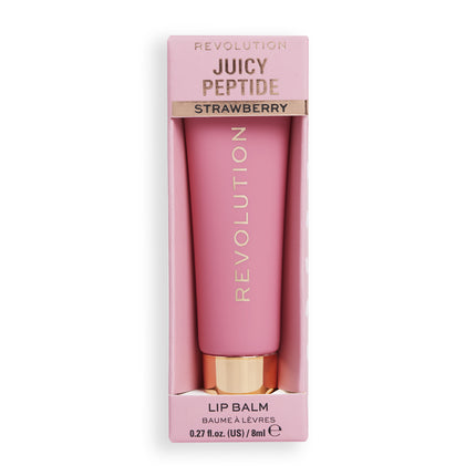 Makeup Revolution Juicy Peptide Lip Balm Pink Strawberry