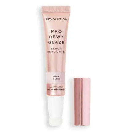 Makeup Revolution Pro Dewy Glaze Serum Highlighter Pink Glow