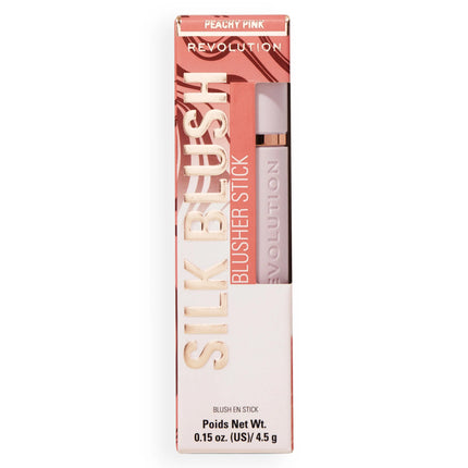 Makeup Revolution Skin Silk Marble Blush Stick Peachy Pink