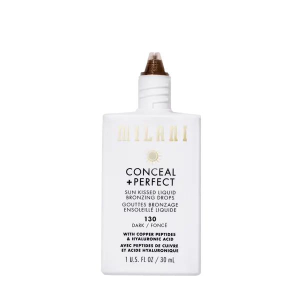 Milani Conceal + Perfect Sun Kissed Liquid Bronzing Drops 130 Dark