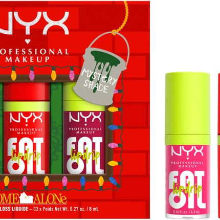 NYX Professional Makeup Home Alone Fat Oil Lip Drip Trio 03