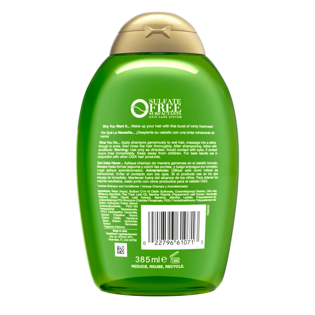 OGX Beauty Extra Strength Refreshing Scalp and Tea Tree Mint Shampoo