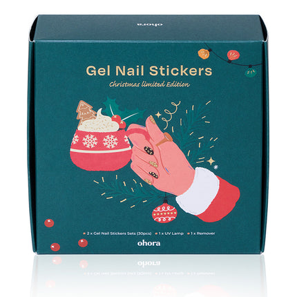 Ohora Semi Cured Gel Nail Strips Christmas Set