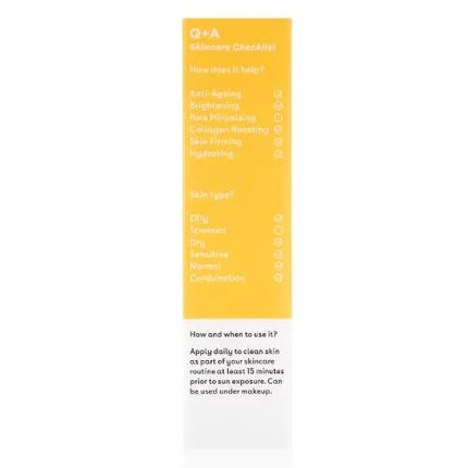 Q+A Peptide Anti-Ageing Facial Sunscreen SPF50