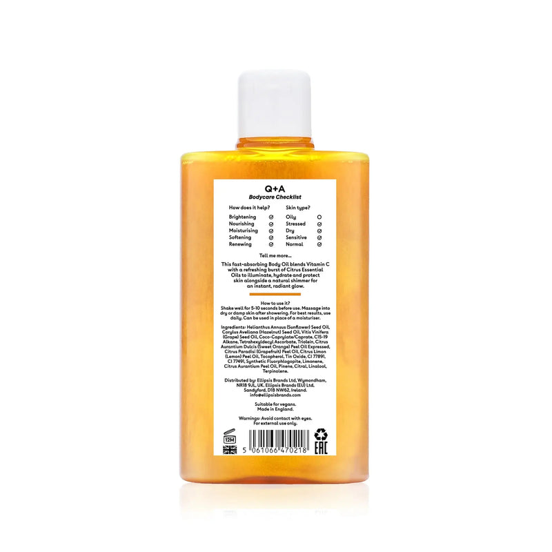 Q+A Vitamin C Shimmer Body Oil