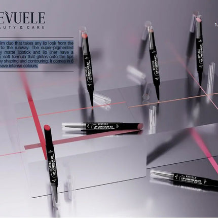 Revuele Matte Lipstick & Lip Liner 01 Ruby