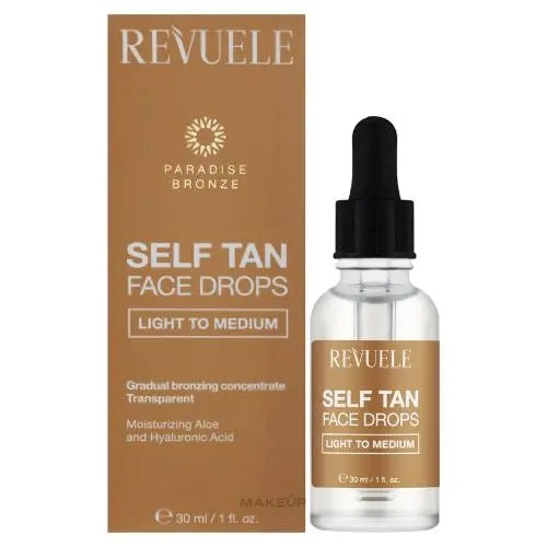 Revuele Self Tan Face Drops Light to Medium