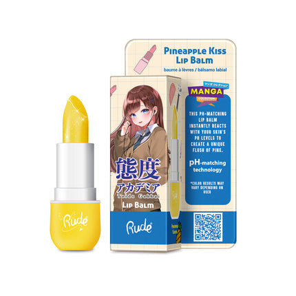 Rude Cosmetics Manga Collection Lip Balm Pineapple Kiss