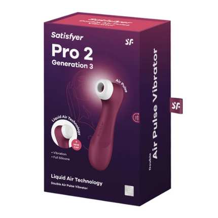 Satisfyer Pro 2 Generation 3 Wine Red