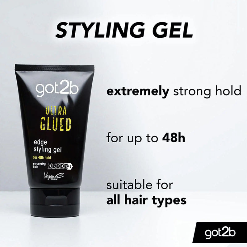Schwarzkopf Got2b Ultra Glued Tube Gel Black