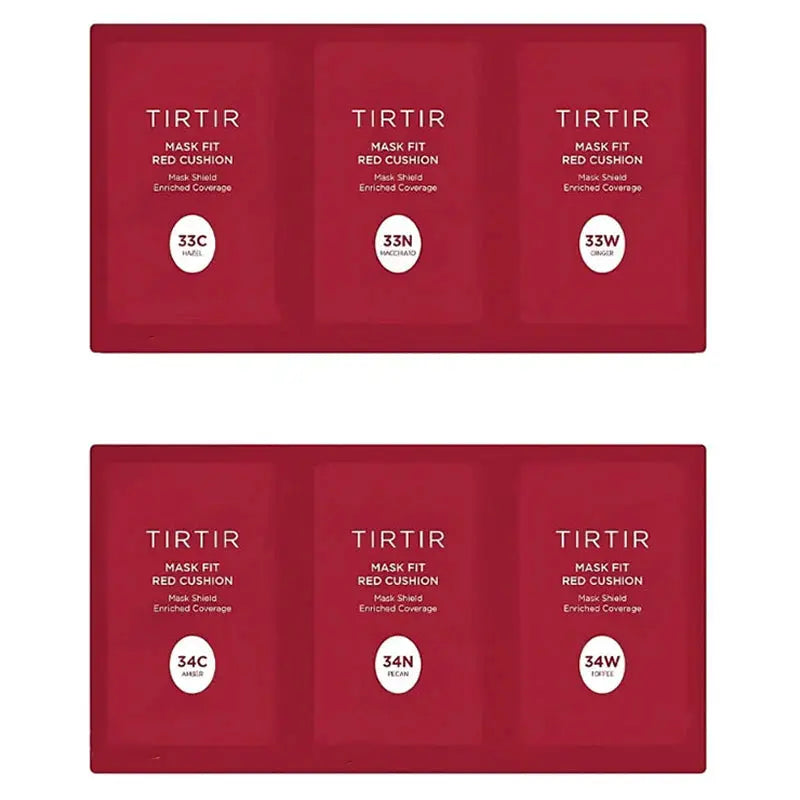 TIRTIR Mask Fit Red Cushion 6 Shade Trial Kit