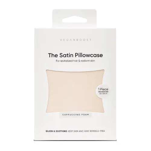 Veganboost Satin Pillowcase Cappuccino Foam