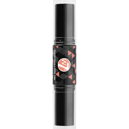 W7 Cosmetics Blusher Stick Peachy Peach & Petal Pink