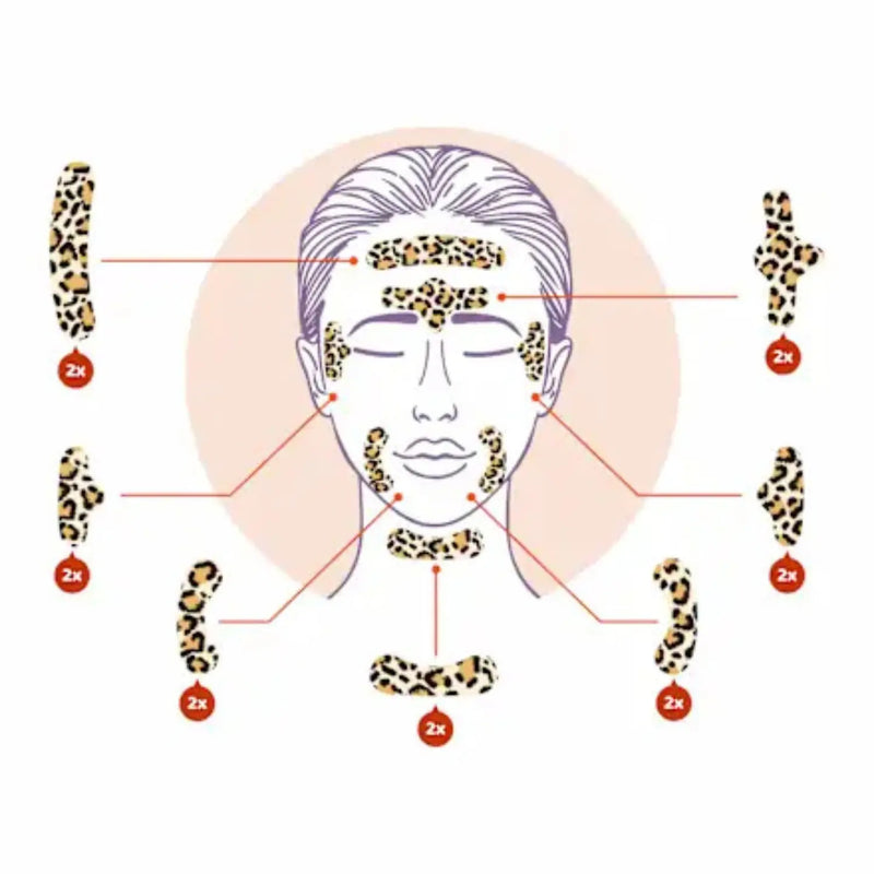 Wild Stripes Facial Patches Animal Leo