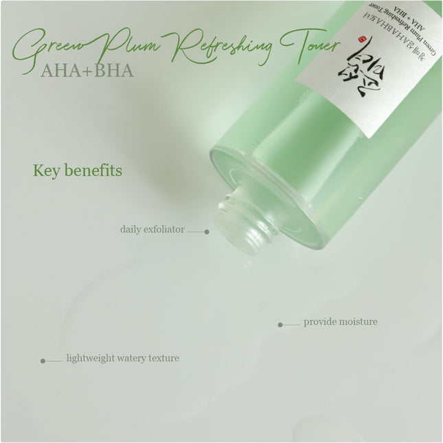 Beauty of Joseon Green Plum Refreshing Toner: AHA + BHA