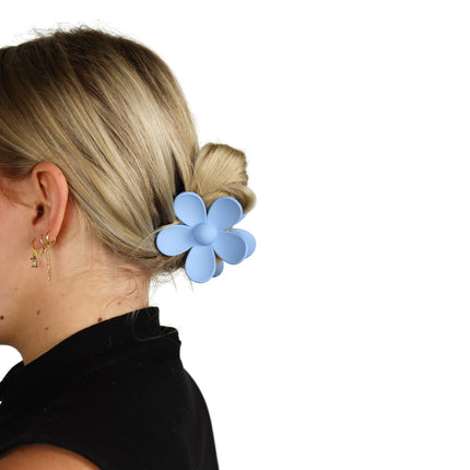 Boozyshop Flower Hair Clip Baby Blue