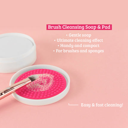 Boozyshop Makeup Brush & Sponge Cleansing Soap & Pad